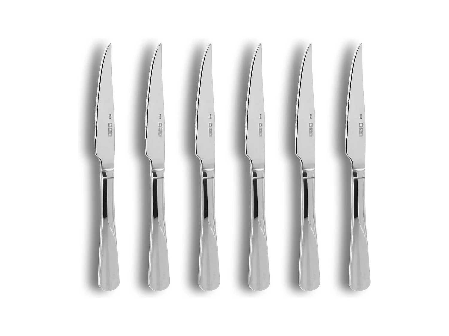 Ogo Living - Lot 6 Couteaux A Steak Ares 20.5cm En Acier Inoxydable