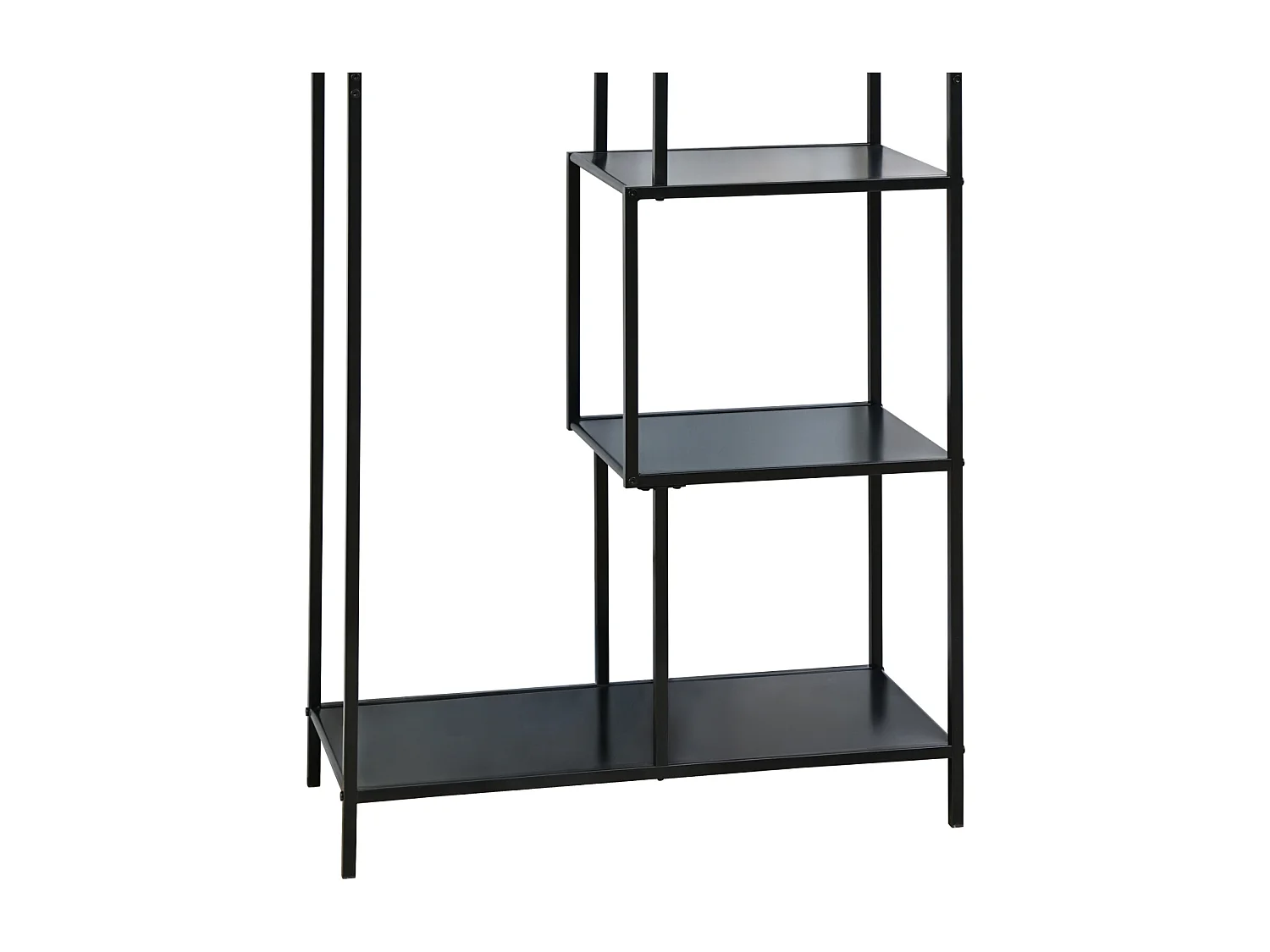 Étagère en métal KELA 6 niveaux Étagère de cuisine Étagère de salle de bain Style industriel Noir