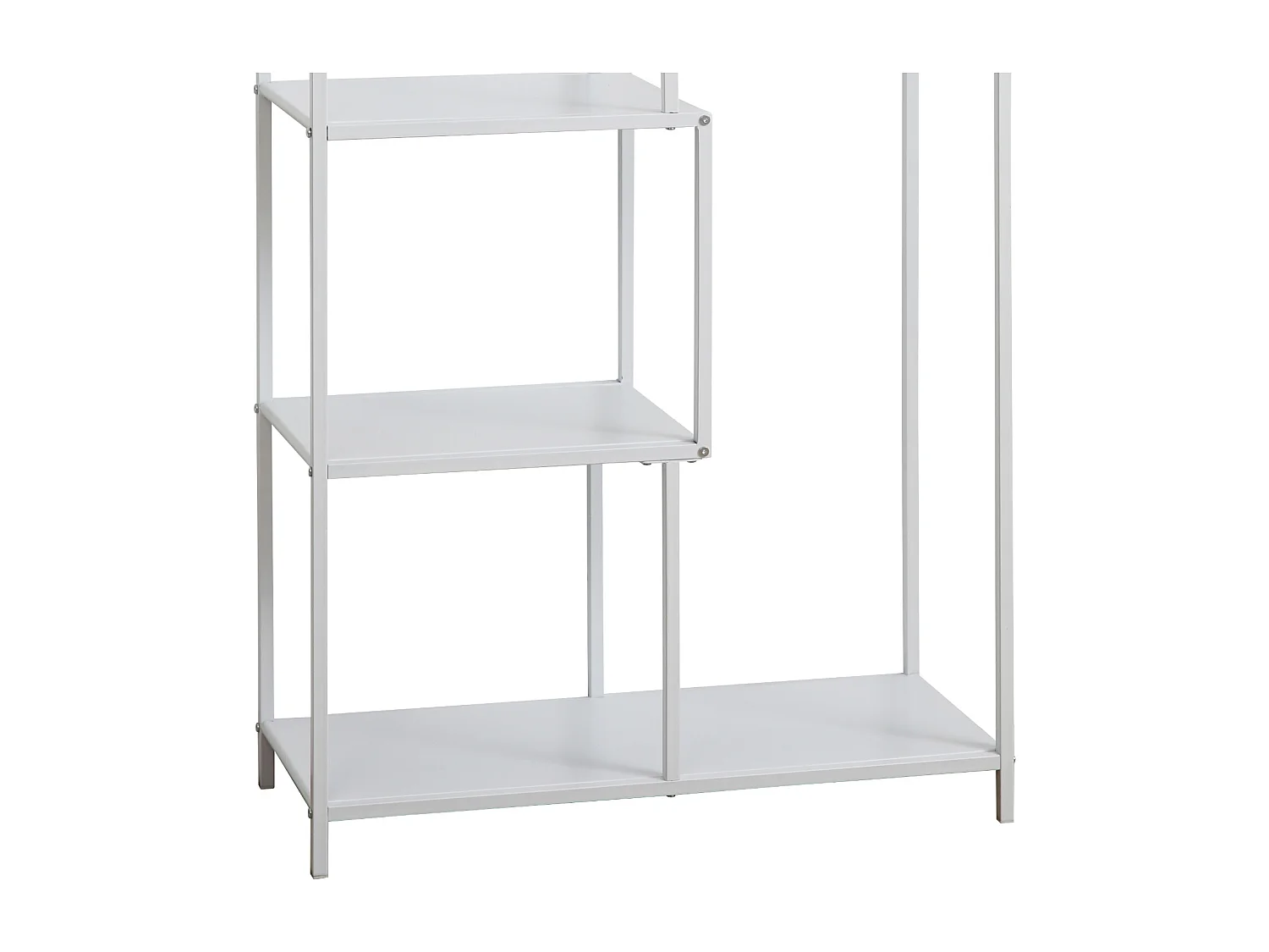 Étagère en métal KELA 6 niveaux Étagère de cuisine Étagère de salle de bain Style industriel Blanc