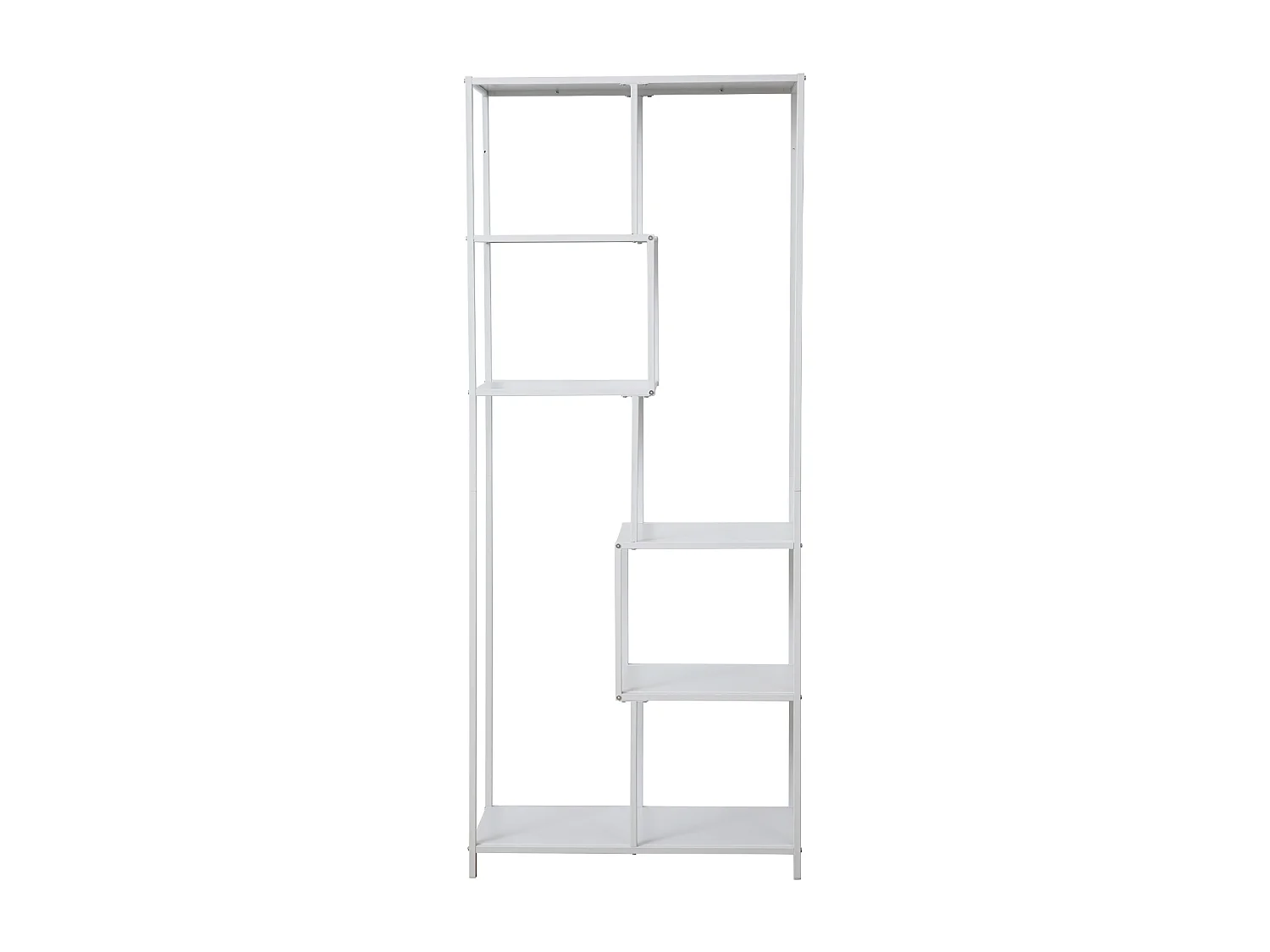 Étagère en métal KELA 6 niveaux Étagère de cuisine Étagère de salle de bain Style industriel Blanc