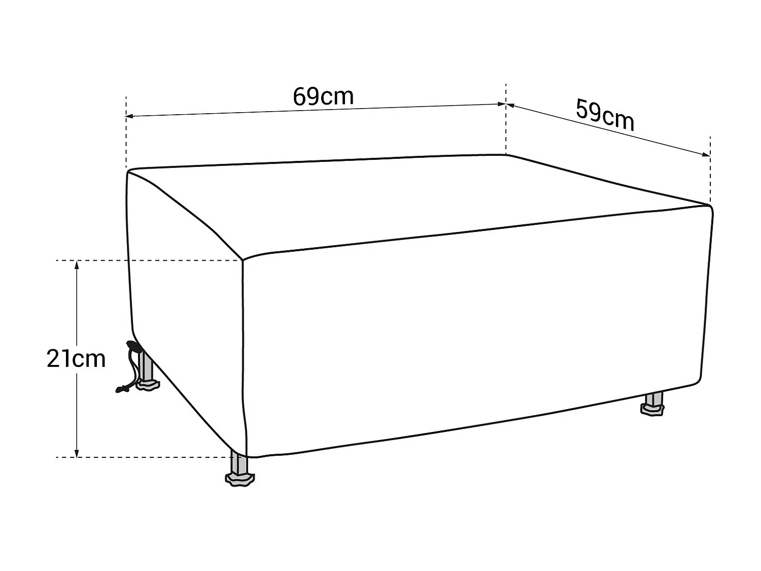 Hoes voor bakplaat - Maat M