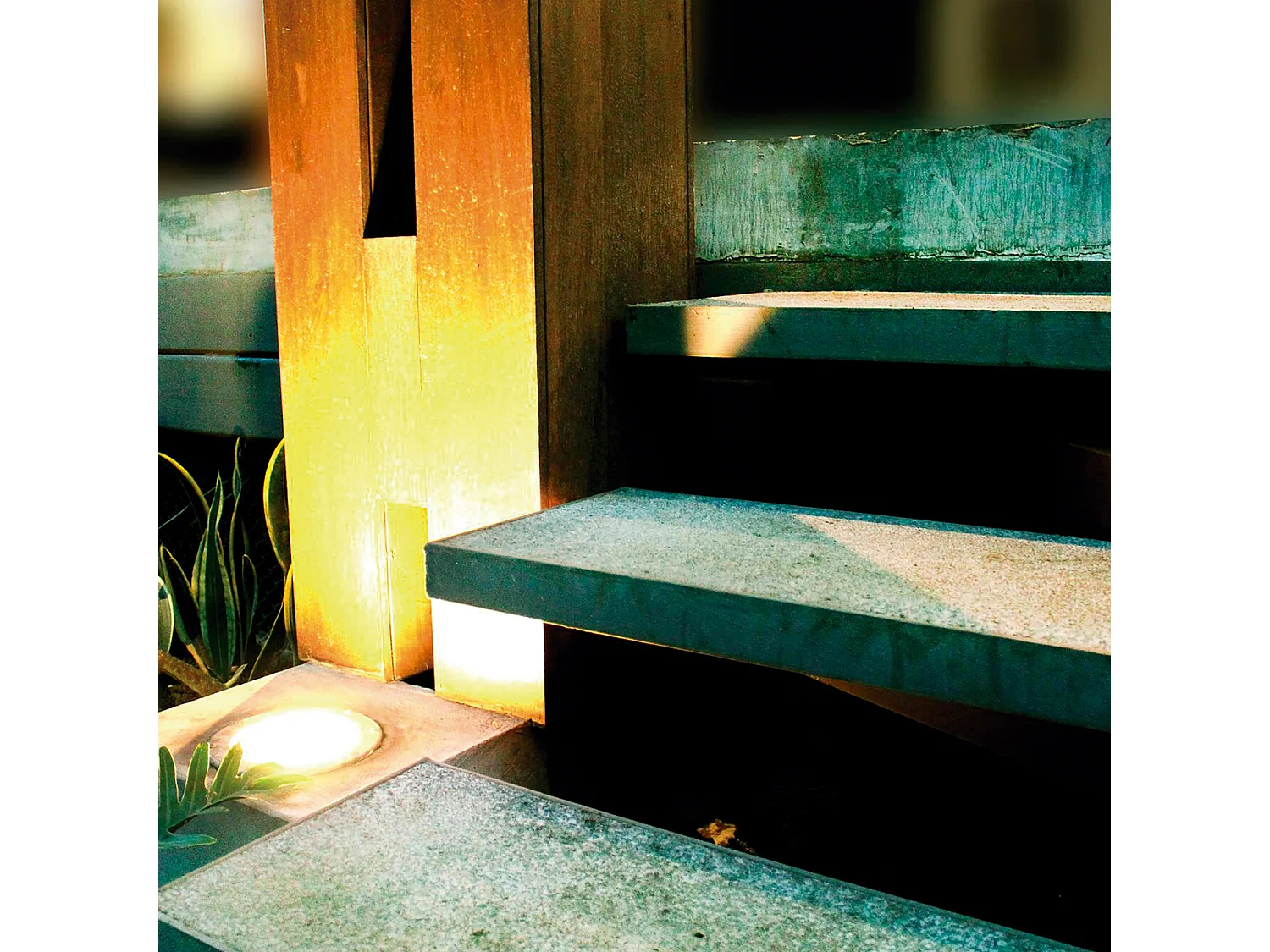 Luminaire encastrable exterieur Bora-d.ø11cm-rond-gu10 4,5w-alum.-double position-ip67-inox