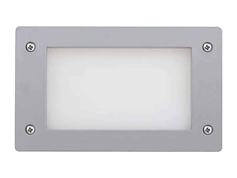 Luminaire encastrable exterieur Devon -L.18,8cm-carre-gx53 led t2 3w-K select-ip66-resine,gr