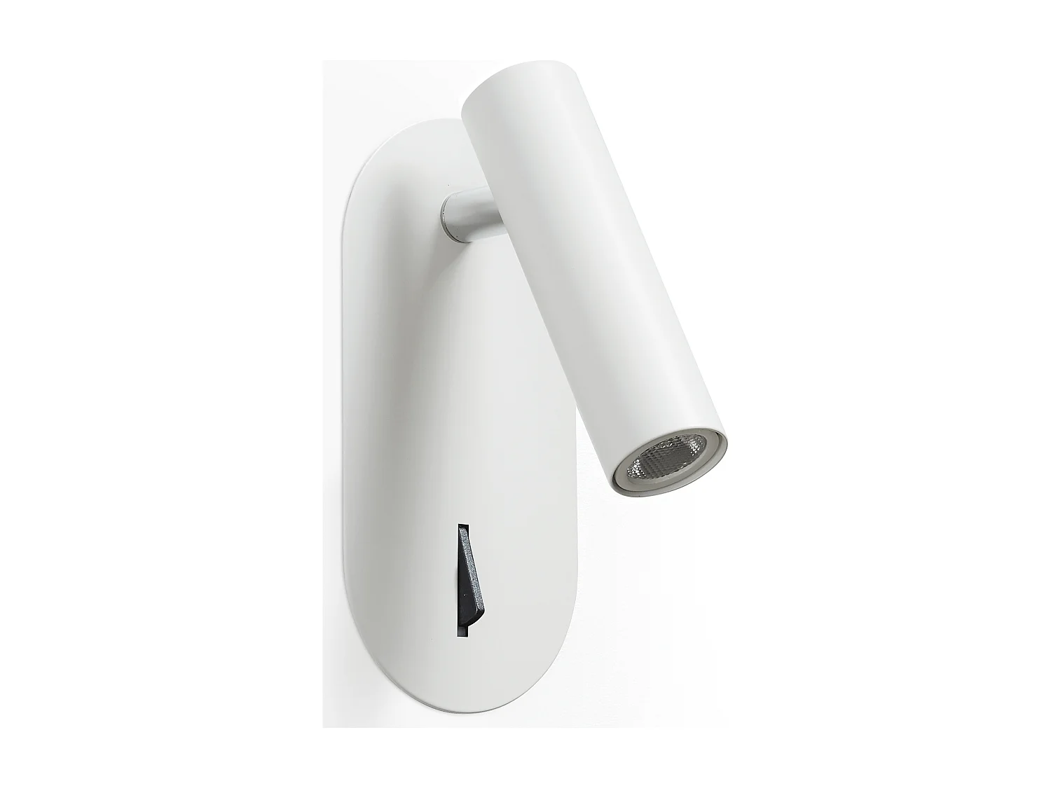 Einbau-Wandleuchte „Dirk“ im modernen Stil – 3 W SMD-LED – 3.000 K – an/aus – 90 ° und 300 ° Grad – IP20 – Stahl und Weiß