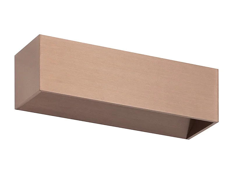 Wandleuchte im modernen Stil RETT - Länge 25 cm - LED SMD 8W - 790lm -3K - up&down - Aluminium - Bronze - IP20