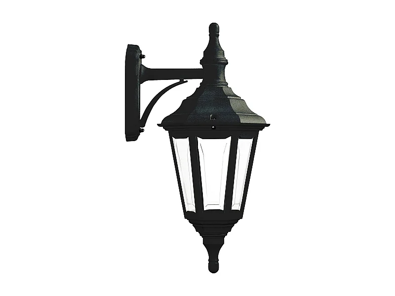 Applique classique Clic clac 6-h46cm x largeur 23cm-e27 42w-polyamide-ip44-noir