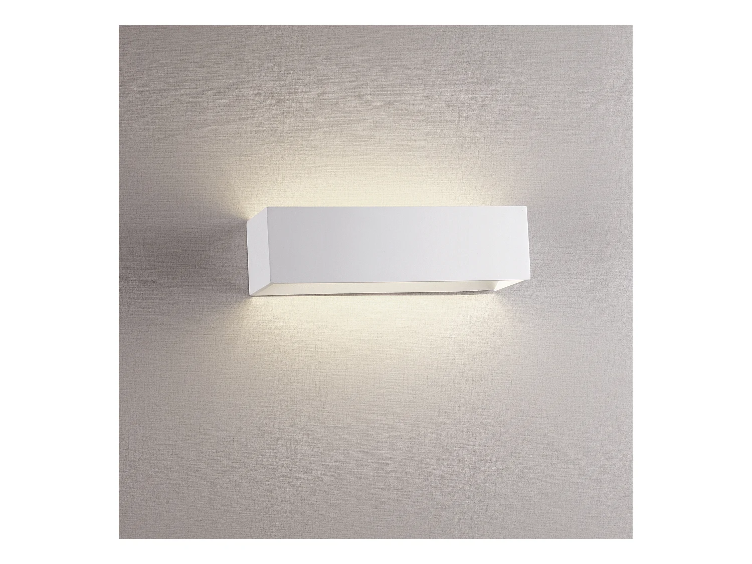 Applique moderne Rett-L.25cm-led 8w-790lm-3k-up&down-aluminium brossé-ip20