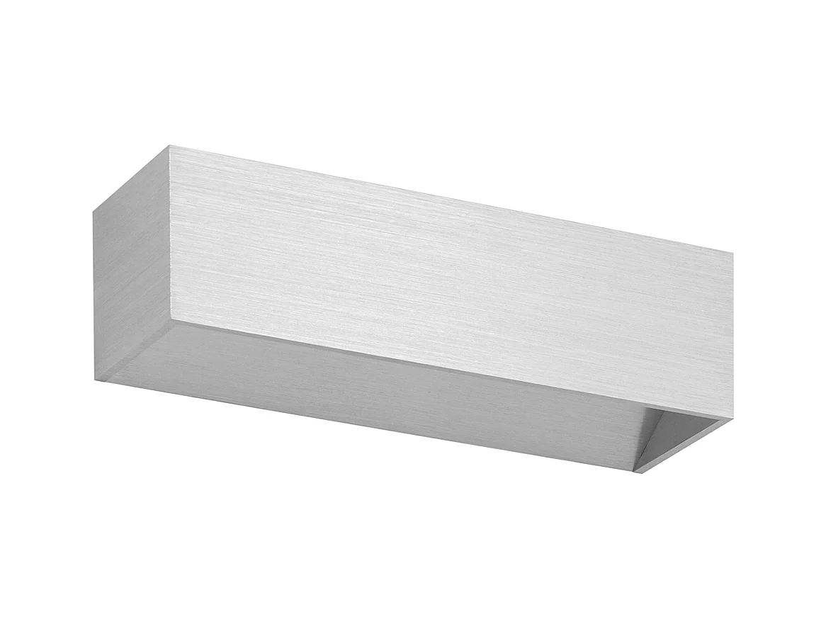 Applique moderne Rett-L.25cm-led 8w-790lm-3k-up&down-aluminium brossé-ip20