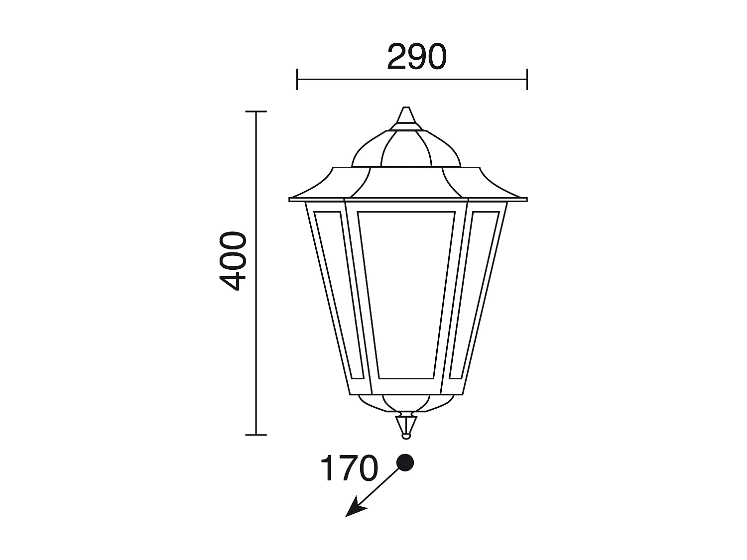Elite 6 klassieke wandlamp-h 40,5 cm-e27 42w-mat-ip44-aluminium, wit