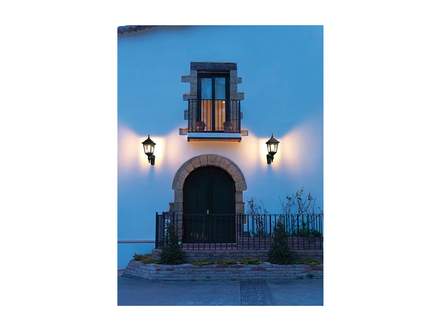 CLIC CLAC 4 aplique estilo clássico - A 45 cm x largura 32 cm - E27 42W - poliamida - ip44 - preto