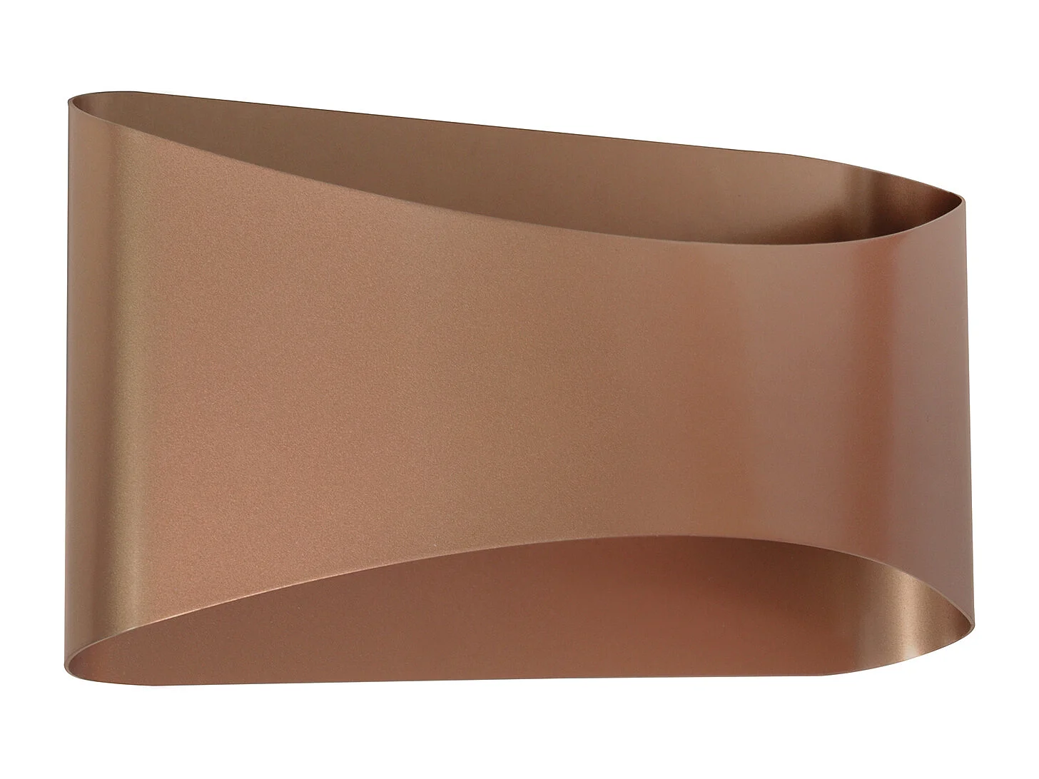 Aplique de pared COOPER estilo moderno y versátil - Anchura 24 cm - LED SMD 9W - 850lm y 3K - up&down - acero y cobre