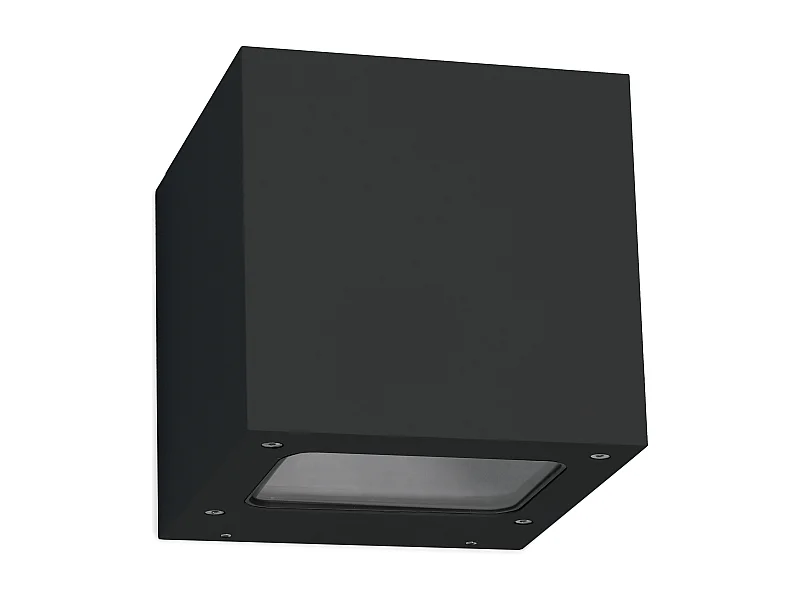 Applique murale Brick -aluminium-Largeur 12 x h 12cm-noir-led 2x 5w-3k-up&down-67º-ip44