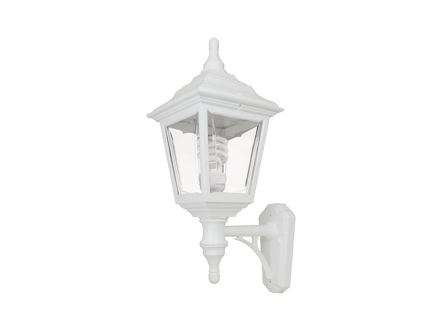 CLIC CLAC 4 Wandleuchte im klassischen Stil – H 45 cm x Breite 32 cm – E27 42 W – Polyamid – IP44 – Weiß