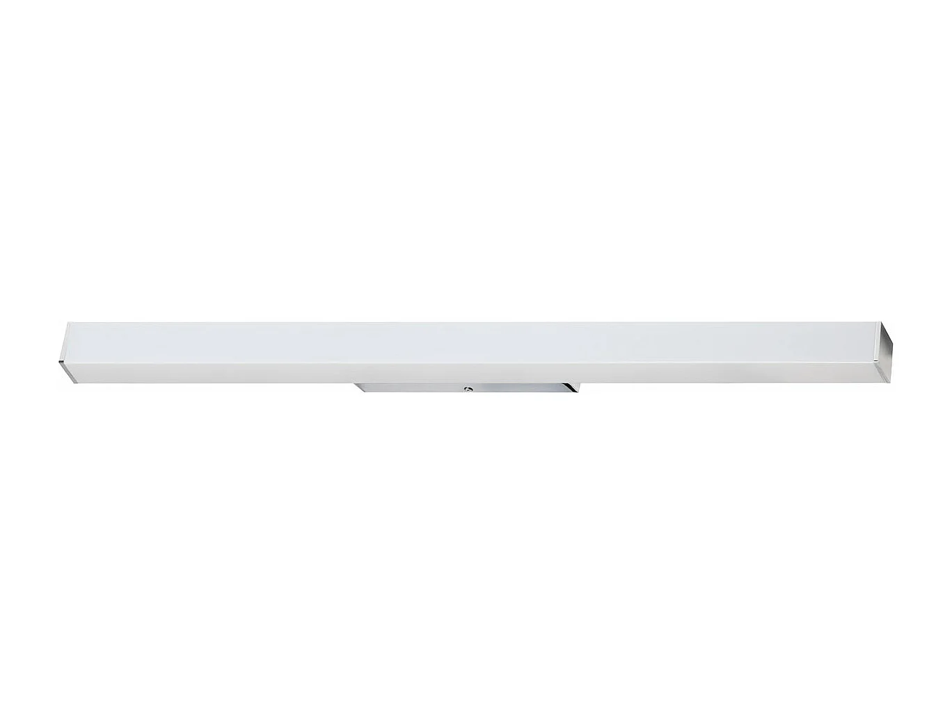Applique classique Lits-L.90 cm-acier et polycarbonate-led 12w-1883lm et 3k-chrome-ip44