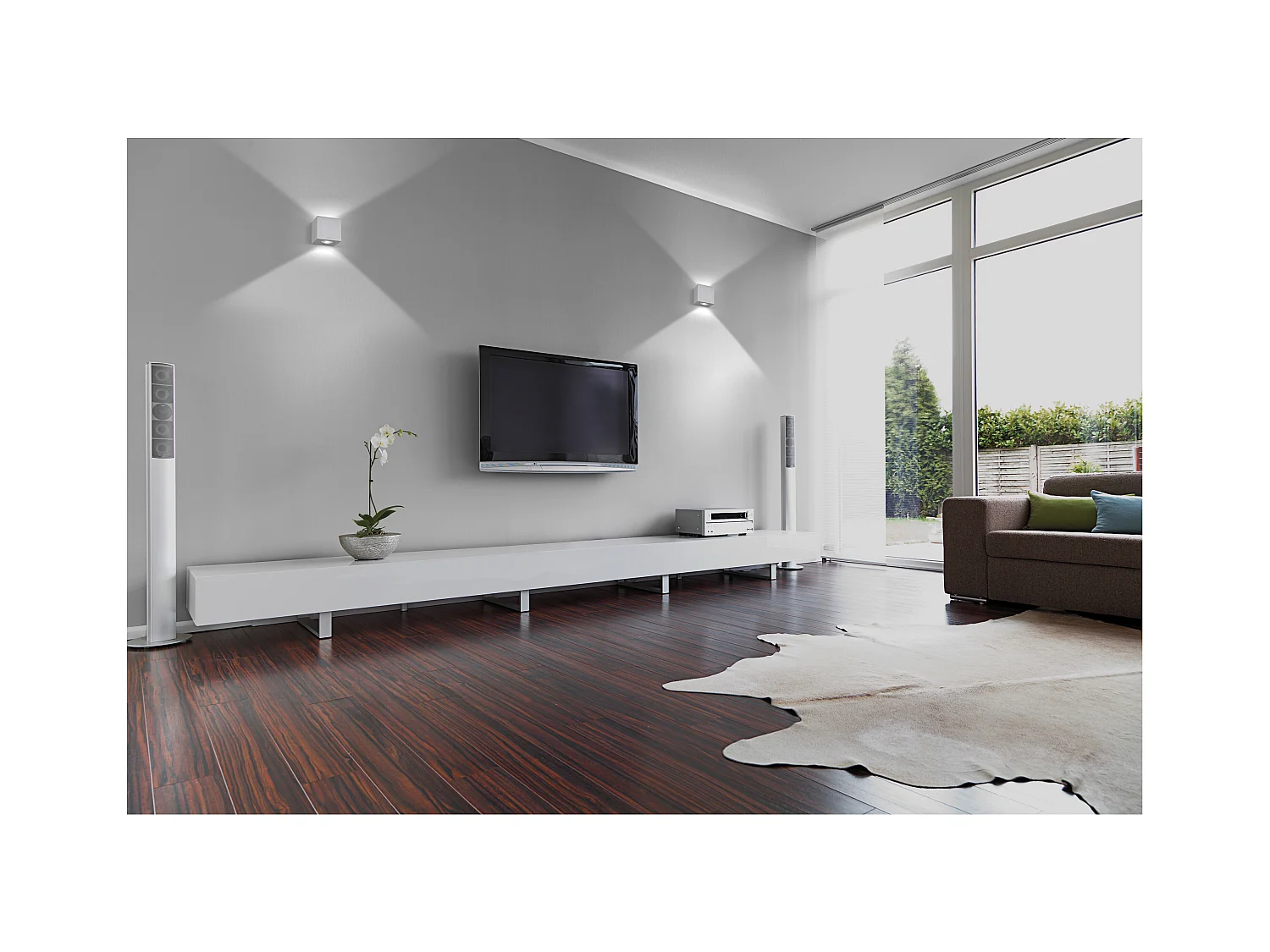 Applique murale Brick -aluminium-h7,2 cm x 6,5-alum.cep.-led 3w-3k-110º-ip20