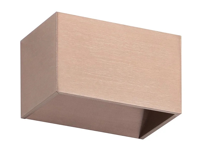 Wandleuchte im modernen Stil RETT - Länge 12 cm - LED SMD 5W - 450lm -3K - up&down - Aluminium - Bronze - IP20