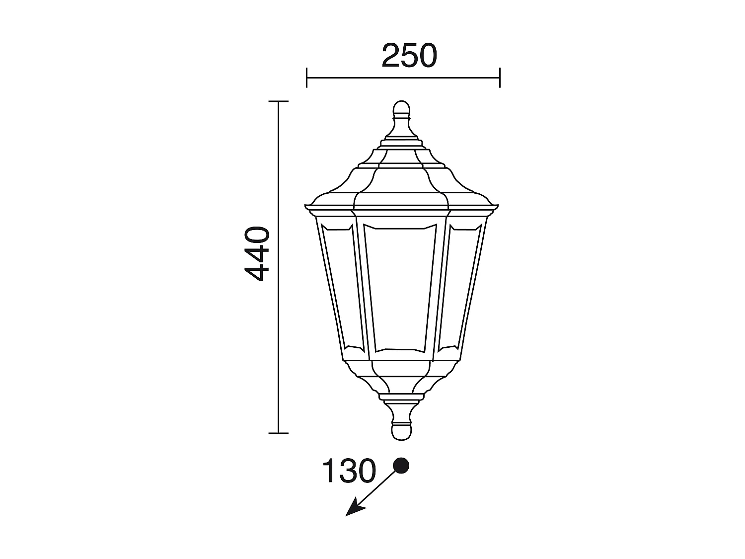 CLIC CLAC 6 klassieke stijl wandlamp - H 44 cm x breedte 25 cm - E27 42W - polyamide - ip44 - wit