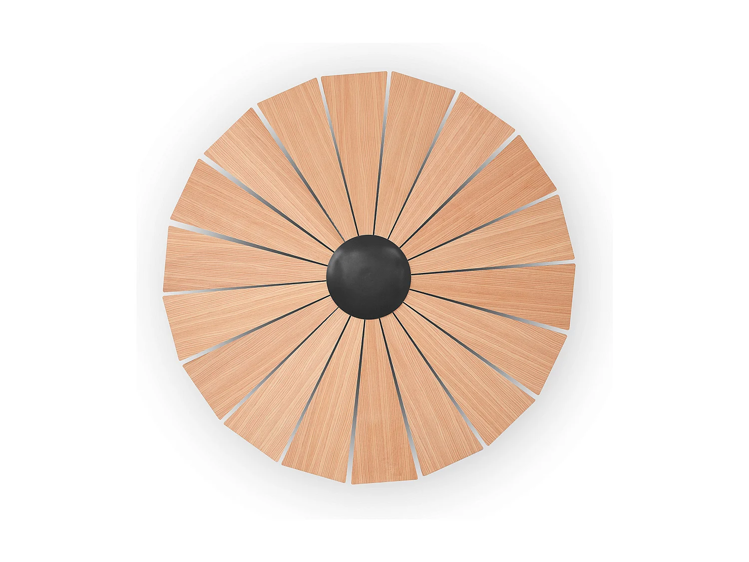 Lampada da parete moderna Eye-d.ø82cm-interno-led-14w-piccolo-3k-nero,legno ch.iaro