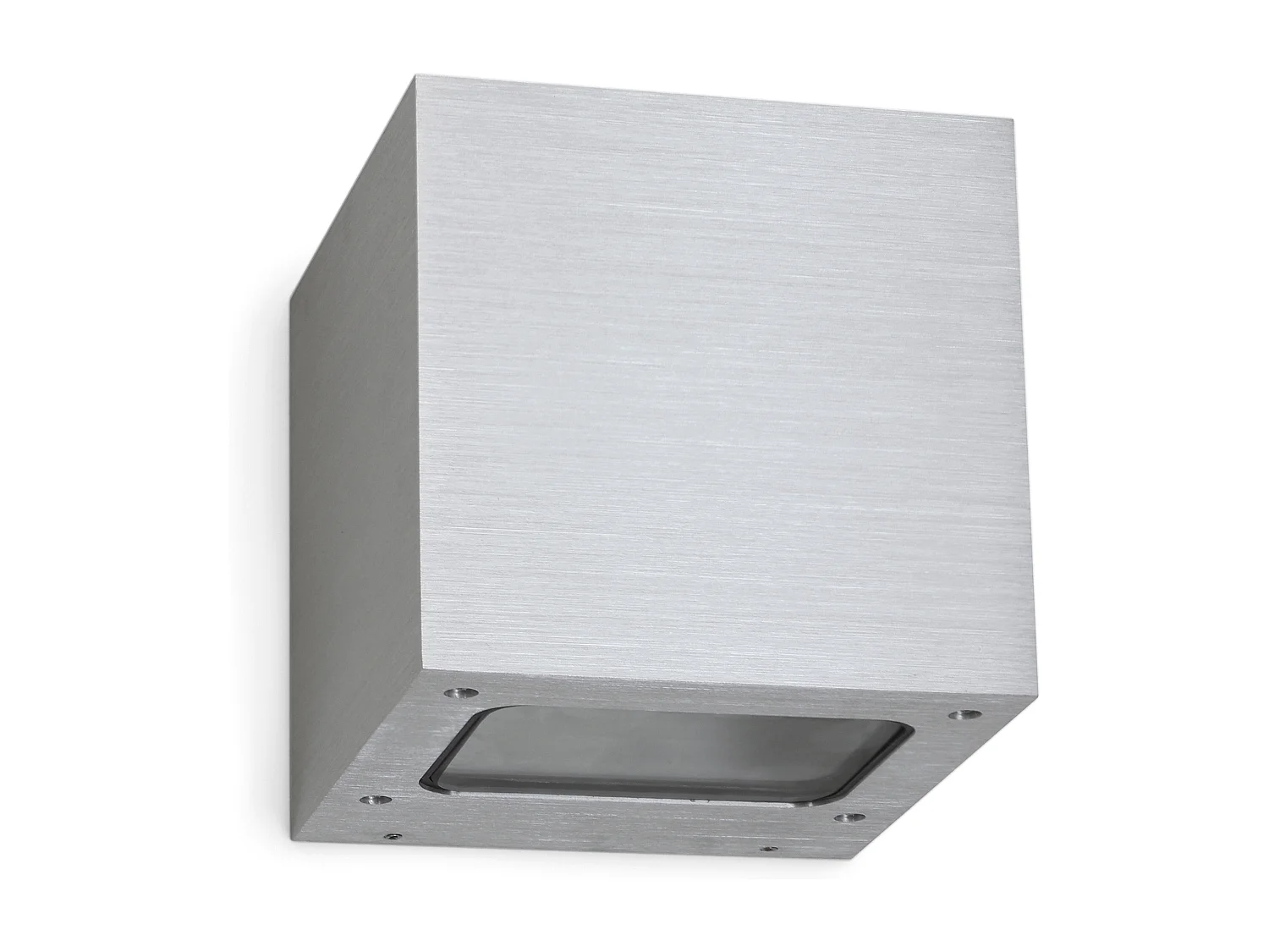 Applique Brick -aluminium-Largeur 12xh12cm-alum.cep.-led 2x 5w-3k-up&down-67º-ip44