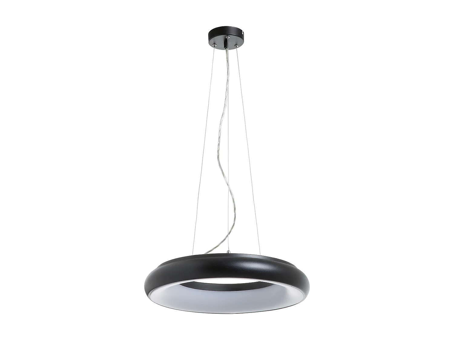 Plafonnier Fred moderne-d.ø40cm-led 35w-2940lm,3k-120º,125º-ip40-aluminium,opal-ng