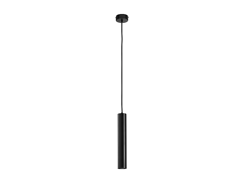 Lampada da soffitto moderna Tania-h.33 cm-gu10 50w-base d.ø8 cm-acciaio, nero-ip20