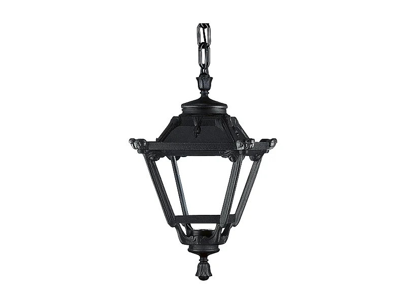 Lampada da soffitto classica indura mini 4-h.74 cm-e27 42w-resina-ip55-nero