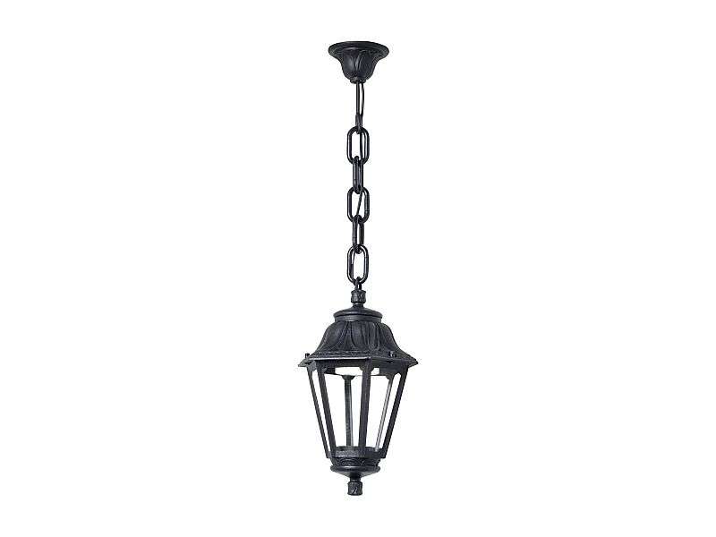 Lampada da soffitto classica indura Mini 6-h.69 cm-e27 42w-resina-ip55-nero
