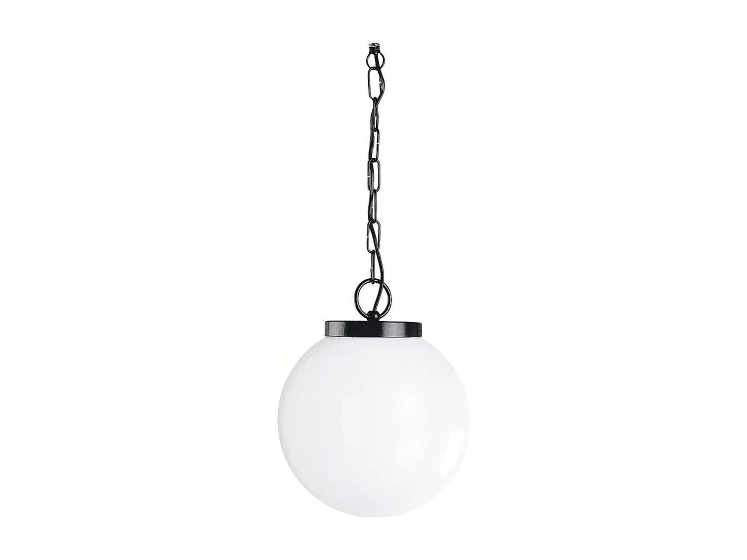 Plafonnier classic Boom-h 73 cm x d.ø25 cm-aluminium-e27 42w-ip44-noir