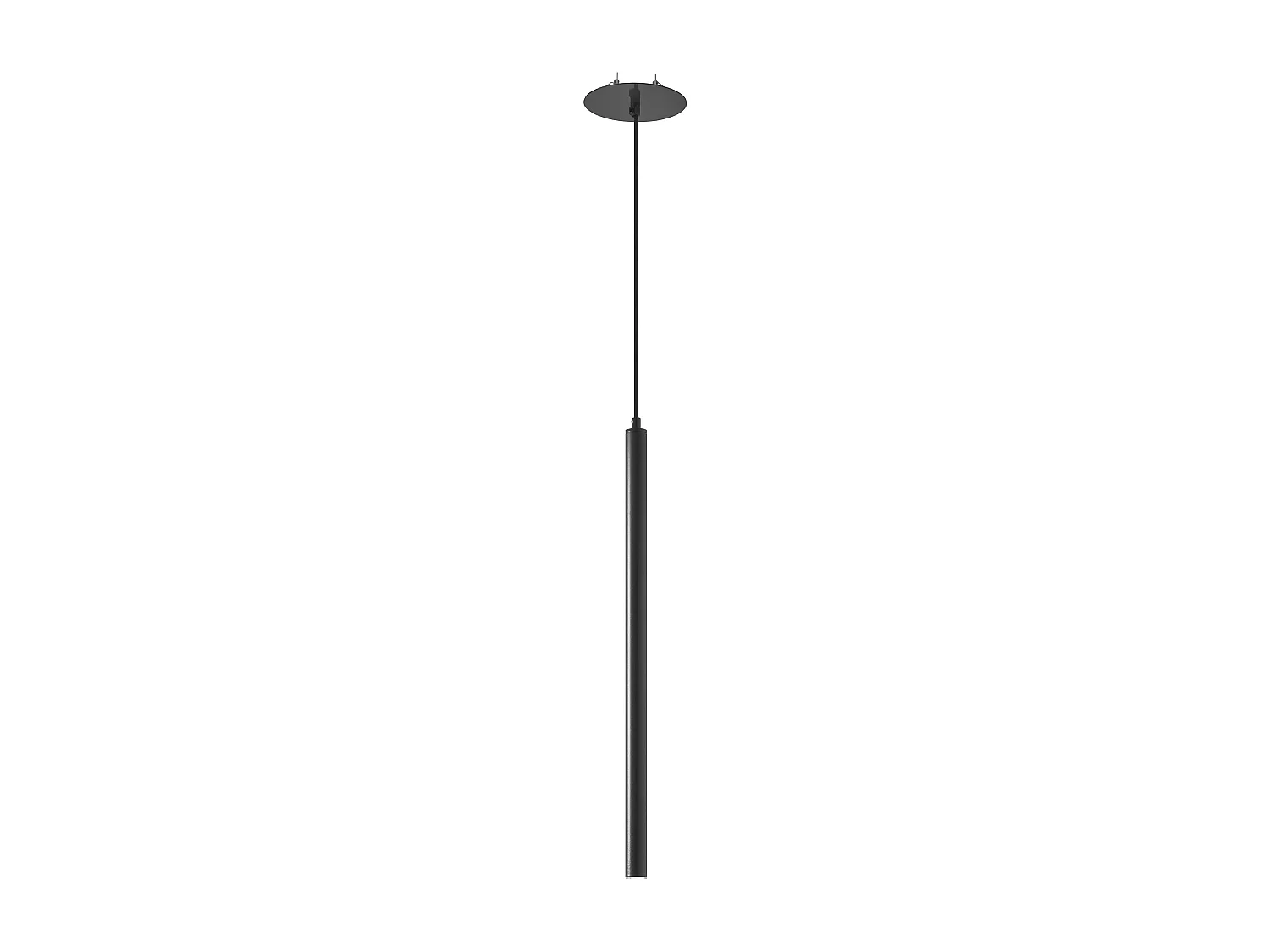 Plafonnier Tania moderne-h60,8 cm-led ac 4w-400lm,3k-ø14 cm-acier,noir- ip40