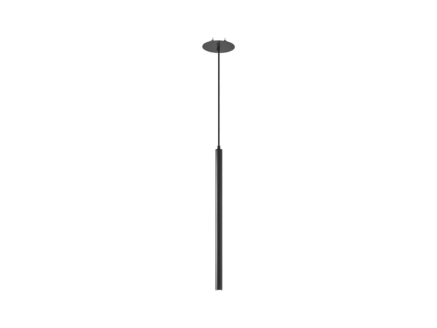 Lampada da soffitto moderna Tania-h.60,8 cm-led ac 4w-400lm,3k-d.ø14 cm-acciaio,nero-ip40