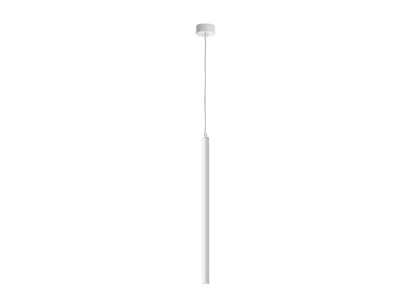 Lampada da soffitto moderna Tania-h.60,8 cm-led ac 4w-400lm,3k-d.ø8 cm-acciaio,bianco-ip40