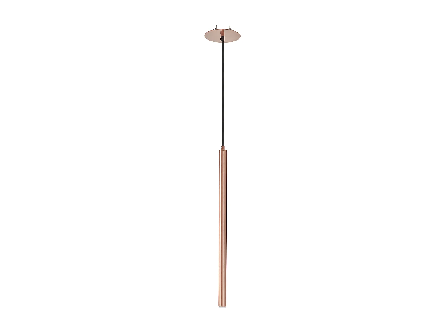 Lampada da soffitto moderna Tania-h.60.8 cm-led ac 4w-400lm,3k-d.ø14 cm-acciaio,rame-ip40