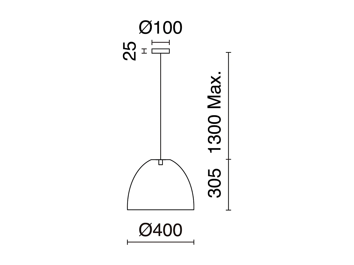 VIETNAM Plafondlamp in Scandinavische stijl - D. 40 x H. 130 cm - staal en natuurlijke vezels - zwart en donker vlechtwerk - IP65- E27 - 15W - buiten