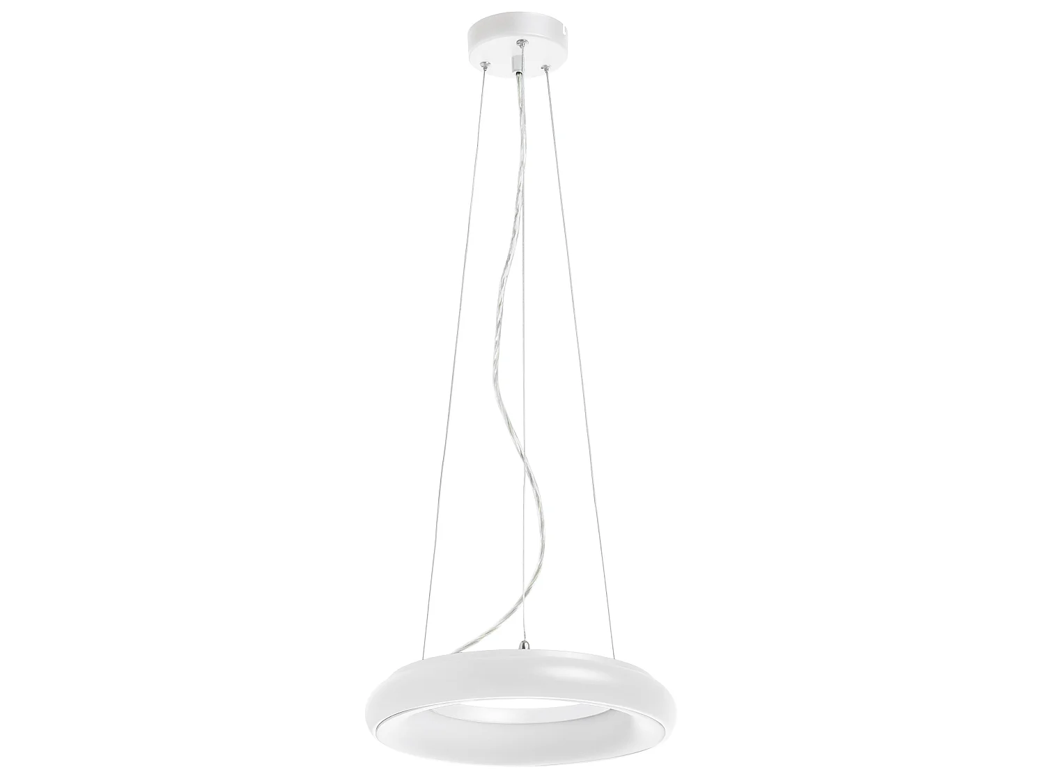 Lampada da soffitto moderna Fred-d.ø40cm-led 35w-2940lm,3k-120º,125º-ip40-alluminio,opale-bl