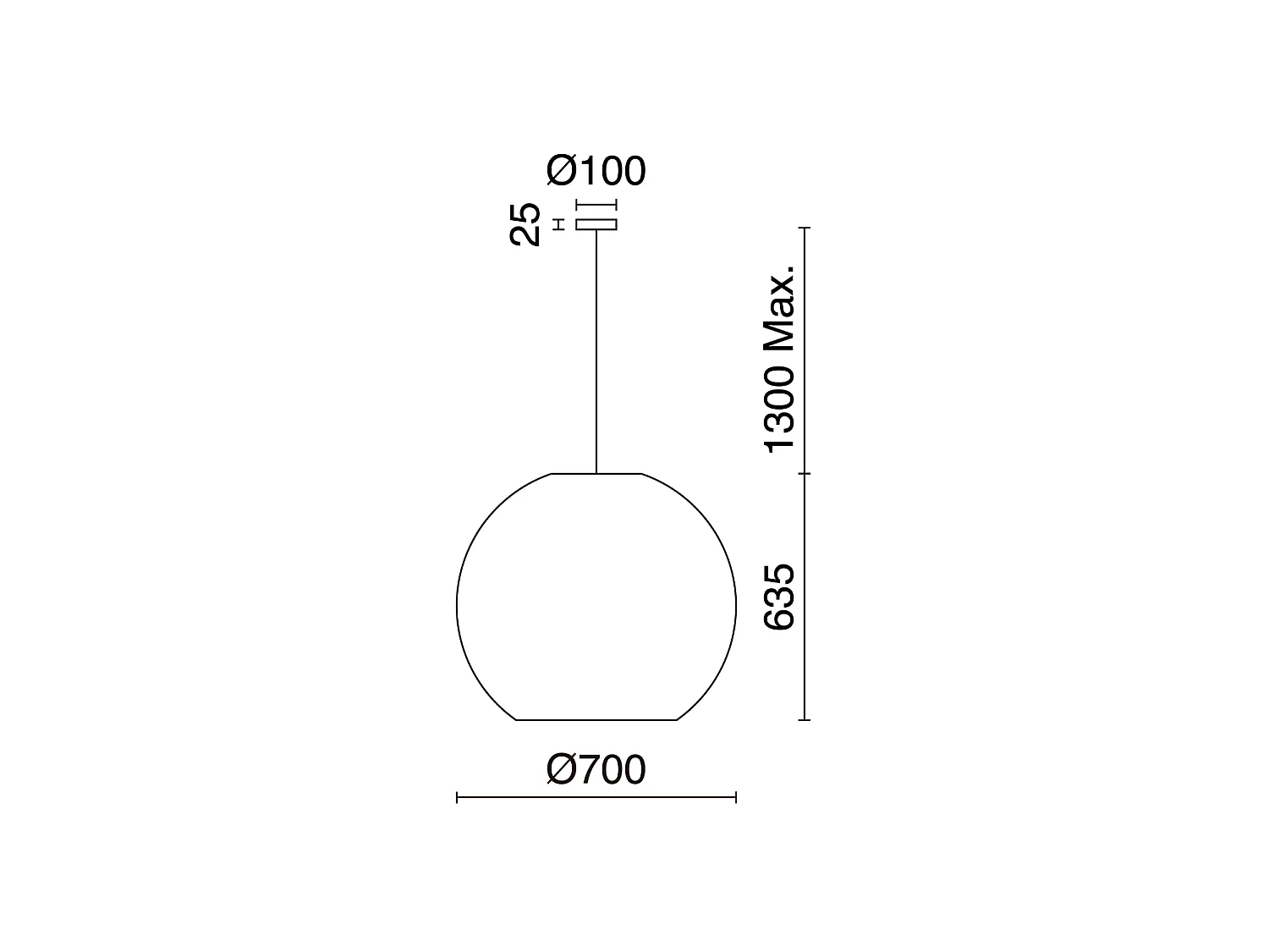NATURAL moderne stijl plafondlamp - H 130 cm x ø70 cm - E27 15W - staal en licht riet - IP65