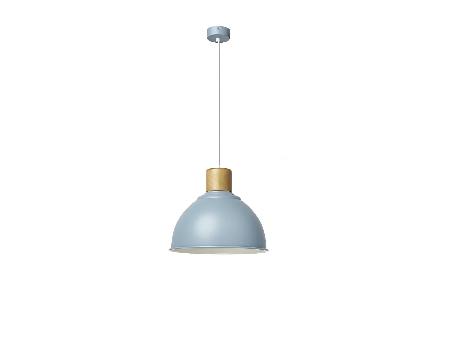 Valan Lampada da soffitto classica, moderna-h.100cm-e27 60w-acciaio, legno-ip20-60º-blu
