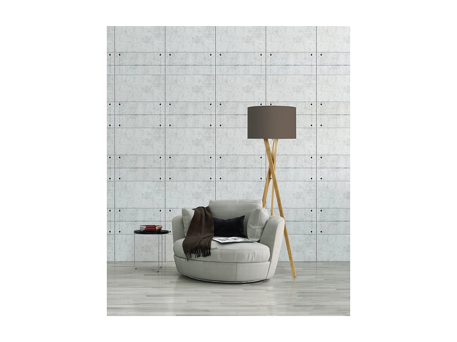 Lámpara de pie WOOD estilo clásico - Alt. 160 cm - E27 60W -  cable 2 metros - on&off - madera de haya - pantalla ø45 cm - algodón blanco