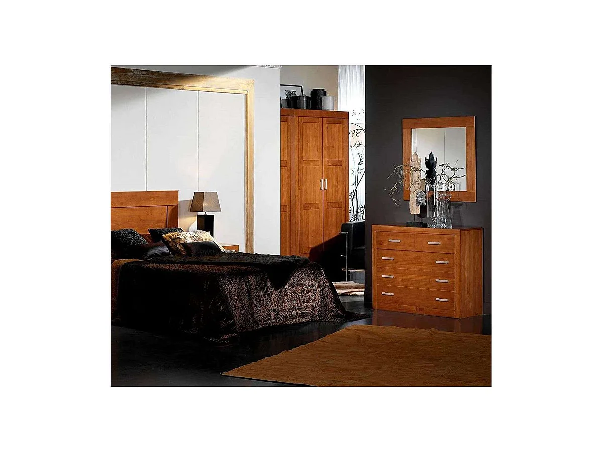 Cómoda dormitorio juvenil o matrimonio 4 Cajones madera maciza 80 cm(alto)95 cm(ancho)40