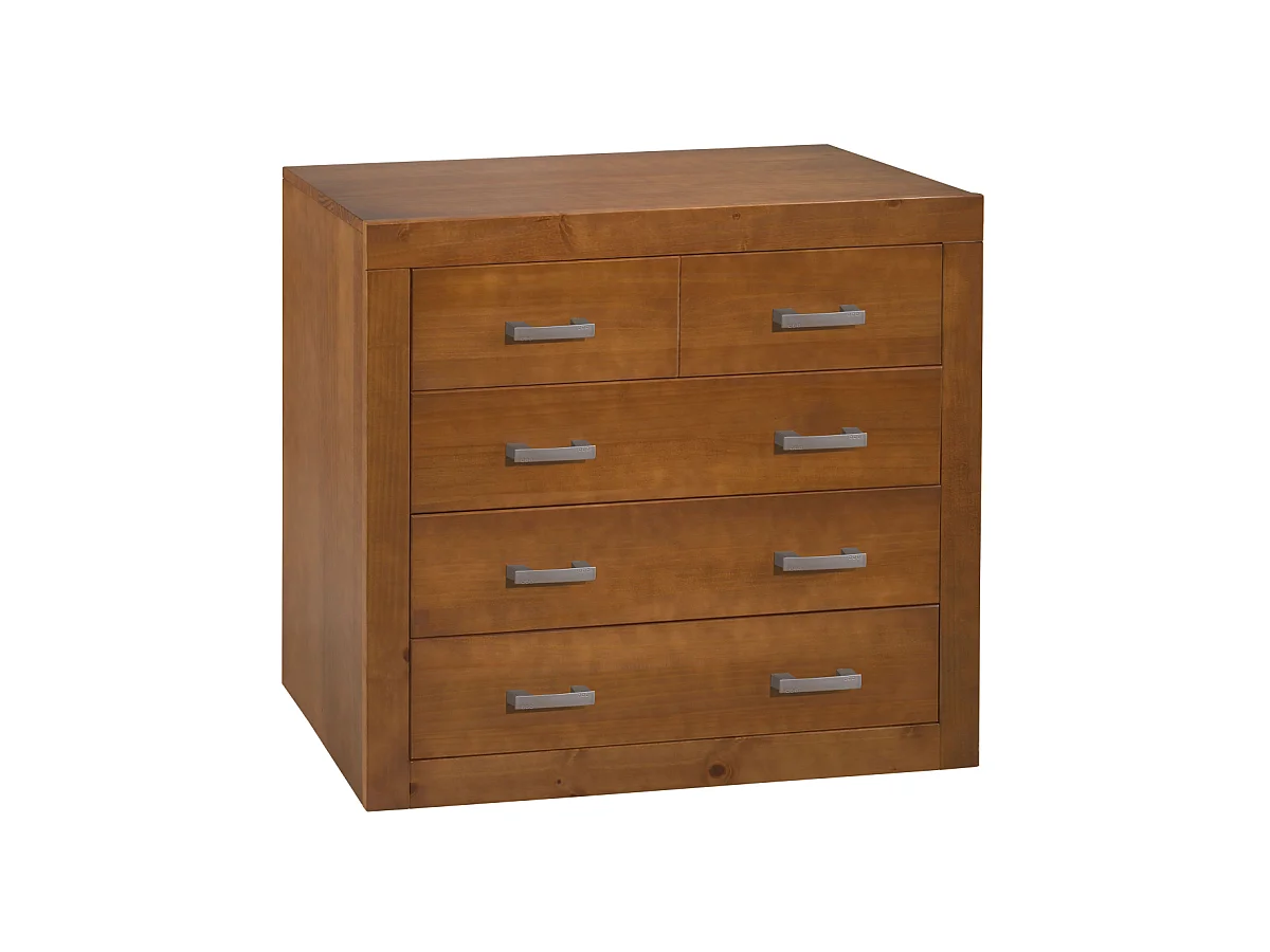 Cómoda dormitorio juvenil o matrimonio 4 Cajones madera maciza 80 cm(alto)95 cm(ancho)40
