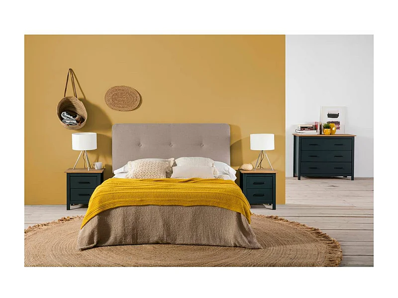 Cómoda 3 cajones Mariana acabado azul 80 cm(alto) 100 cm(ancho) 40 cm(largo)