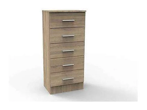 Sinfonier 5 cajones Oviedo acabado en cambrian, 46cm(Ancho) 33cm(Fondo) 108cm(Alto