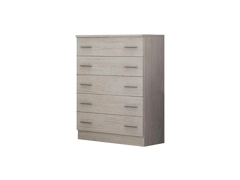 Sinfonier 5 cajones Modelo Kansas en ártico. 76cm(Ancho) 37cm(Fondo) 97cm(Alto