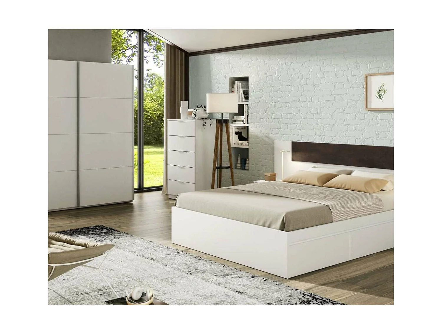 Sinfonier 5 cajones Modelo Maya en blanco 110 cm(alto)60 cm(ancho)40 cm(fondo)