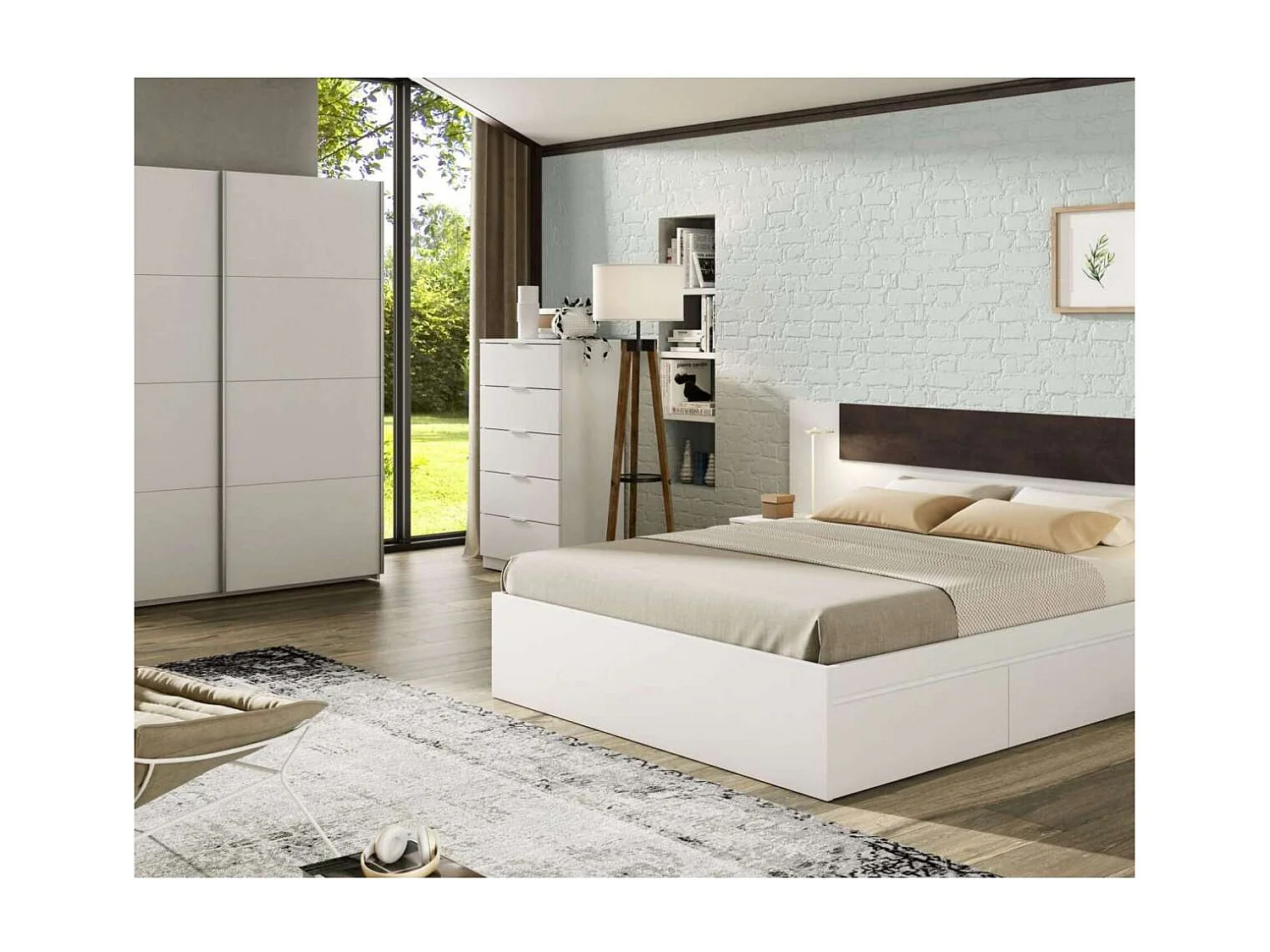 Sinfonier 5 cajones Modelo Maya en blanco 110 cm(alto)60 cm(ancho)40 cm(fondo)