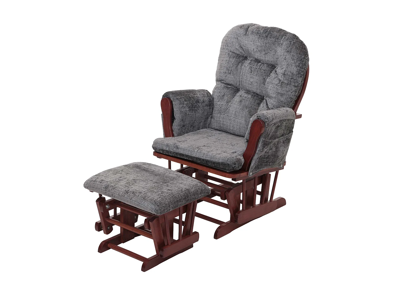 Fauteuil de relaxation MCW-C76,  gris foncé, piètement foncé