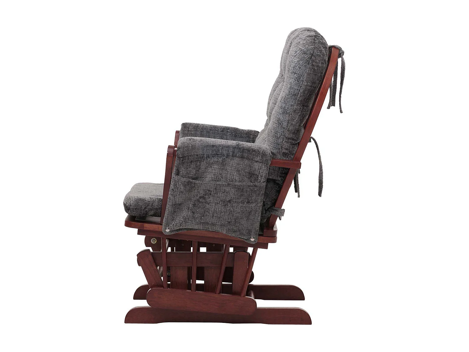 Fauteuil de relaxation MCW-C76,  gris foncé, piètement foncé