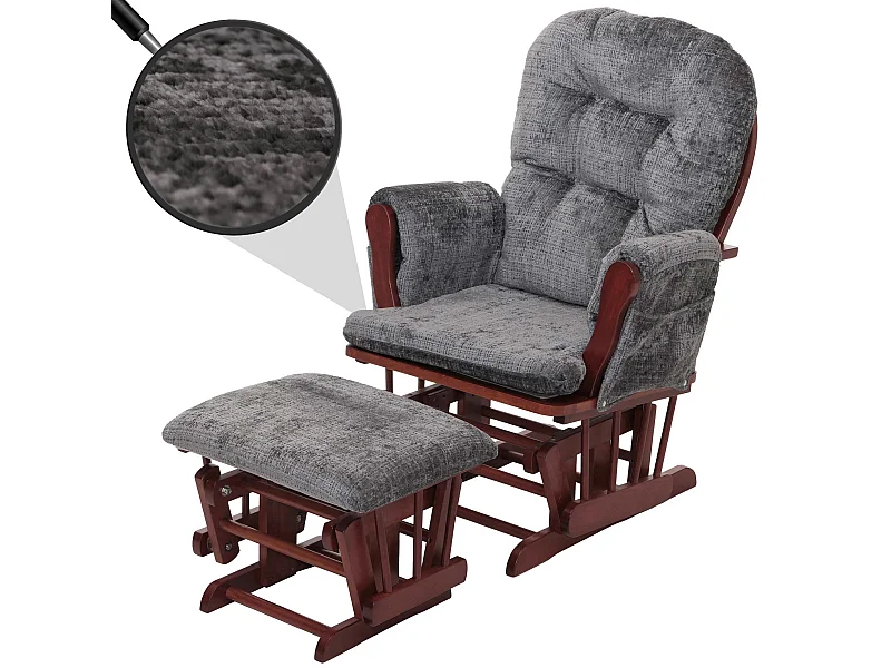 Leżanka MCW-C76,  ciemnoszary, ciemna rama