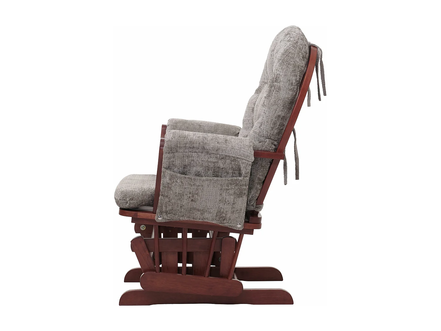 Fauteuil de relaxation MCW-C76,  gris clair, piétement foncé