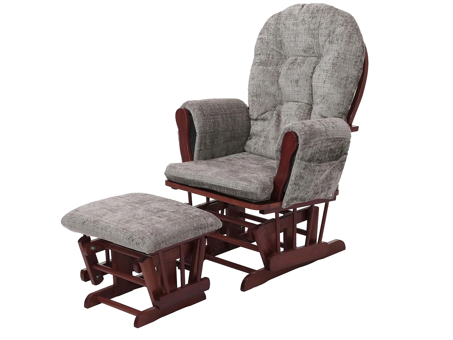 Leżanka MCW-C76,  jasnoszary, ciemna rama