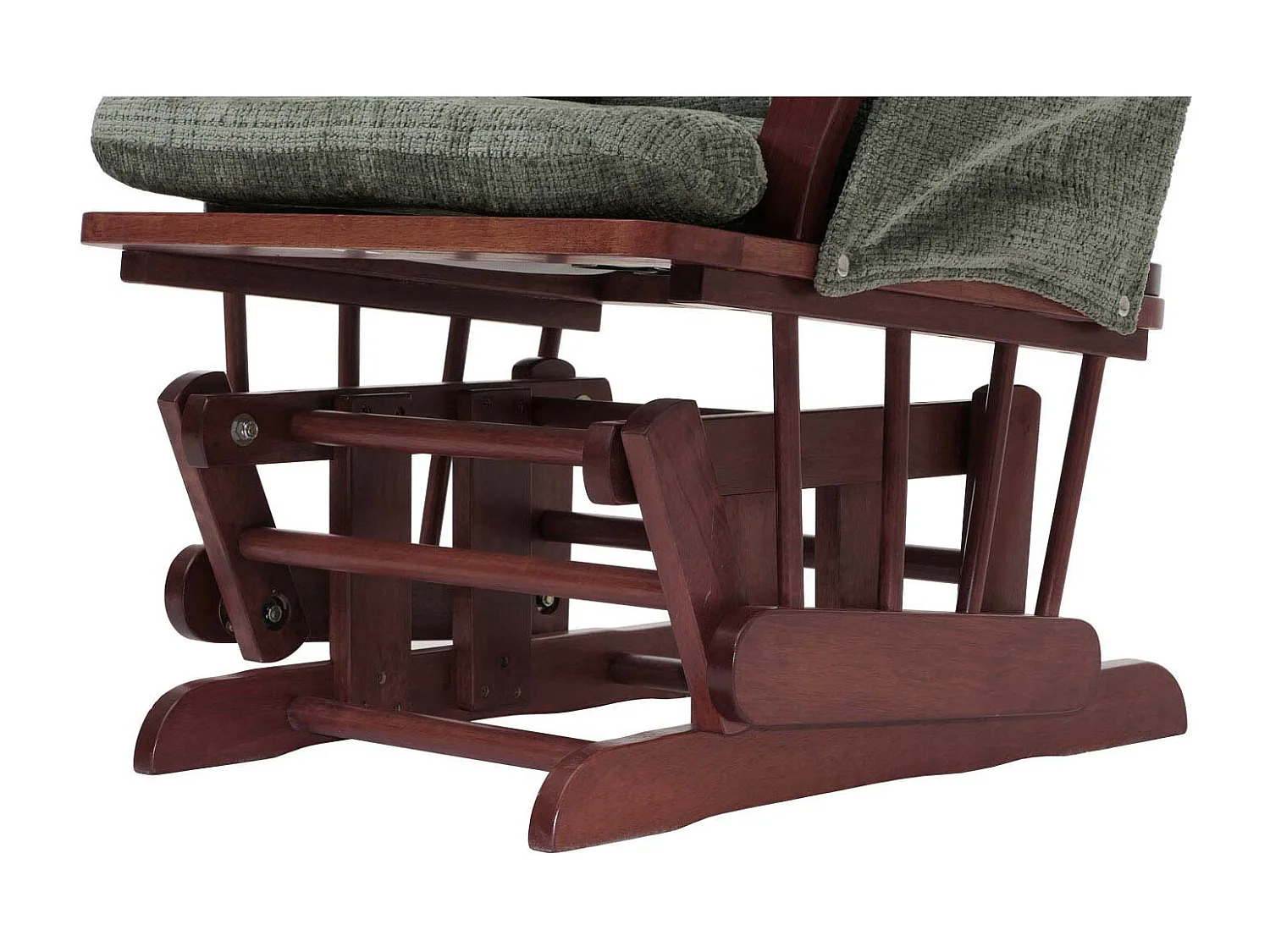 Fauteuil de relaxation MCW-C76,  vert, piétement foncé